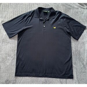 Masters Polo Golf Shirt Augusta National Logo Mens‎ Black Size XL